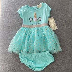 btween Baby Girl Unicorn Tutu Dress